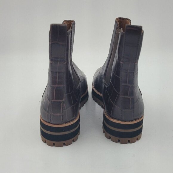 NEW Madewell The Ivy Chelsea Boot in Croc Embossed Leather MA428 Size 5 - Picture 6 of 11